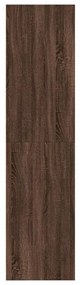 Roupeiro 80x50x200 cm derivados de madeira carvalho castanho