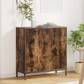 vidaXL Buffet Carvalho fumado 79.5 x 33 x 82 cm Madeira processada