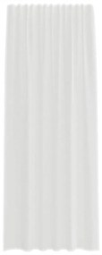 Cortinas de voile com bolsos para varão 2 pcs branco