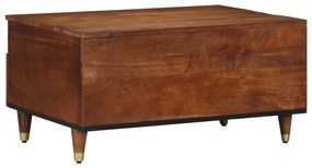 Mesa de Café 80x54x40 cm Madeira Sólida de Mangueira
