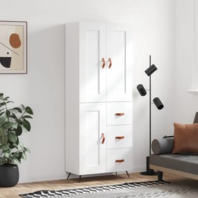 vidaXL Armário alto 69,5x34x180 cm derivados de madeira branco