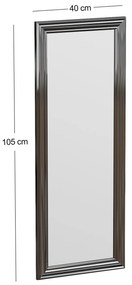 Espelho Smooth – Prata – 40 cm x 105 cm x 3 cm