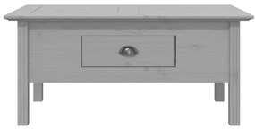 Mesa de centro BODO 100x55x46 cm madeira pinho maciça cinzento
