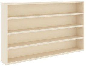 vidaXL Gabinete Expositivo de Parede Bege 60 x 8,5 x 37 cm