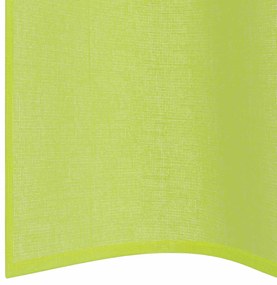 Cortinas de voile com ilhós 2 pcs verde-maçã 140x260 cm