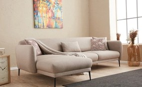 Sofá-Cama de Canto Venus – Creme – 265x80x163 cm