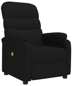 Cadeira de massagens reclinável tecido preto
