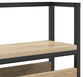 Cabeceira de armazenamento com cabeceira Carvalho sonoma 140 cm