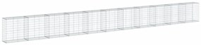 Cesto gabião com cobertura 1100x50x100 cm ferro galvanizado