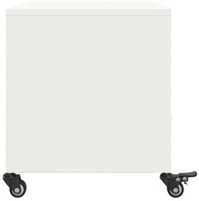 Móvel de TV 68x39x43,5 cm aço branco