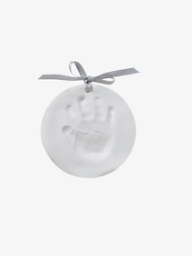 Oferta do IVA - Conjunto com molde para a mão e pé do bebé branco claro liso