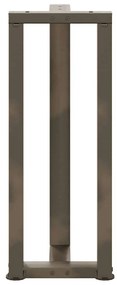 Pés de mesa de console em forma de T, 2 peças, preto, 25x28x(72-73) cm