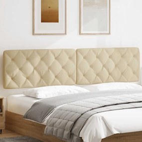 Almofadão de cabeceira 200 cm tecido creme
