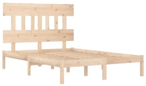 Estrutura de cama 160x200 cm madeira maciça