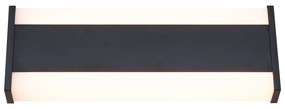 Candeeiro de Parede Moderno Preto 30cm incl. LED CCT IP54 - Vanya Moderno