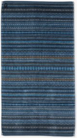 Toalhas de mãos em veludo e algodão felpudo Geometric Print, conjunto de 3