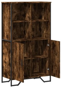 Armário alto 79,5x35,5x137,5 cm deriv. madeira carvalho fumado