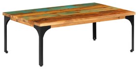 vidaXL Mesa de centro 100x60x35cm madeira recuperada maciça