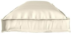 Cushions de Palete para Banco 2 pcs Creme 150x40x8 cm Tecido Oxford