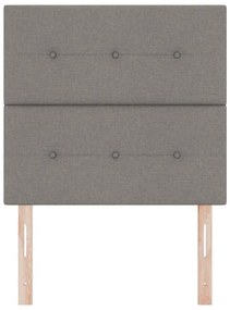 Cabeceira LED Taupe 100 cm em Tecido