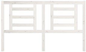 Cabeceira de cama 166x4x100 cm pinho maciço branco