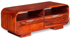 Mesa de centro madeira de acácia maciça 90x40x35 cm