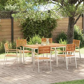 vidaXL Conjunto de Jantar de Jardim 7 pcs
