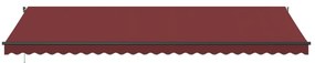 Toldo retrátil automático 600x300 cm bordô