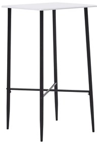 281550 vidaXL Mesa de bar 60x60x111 cm MDF branco
