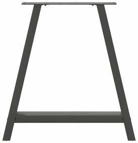 Pés para mesa de jantar em formato A, 2 peças, antracite, 70x(72-73) c