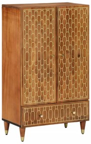 vidaXL Aparador alto 60x33x100 cm madeira de mangueira maciça