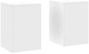 Suportes para Plantas Externas Pilar 2 pcs Branco 24x24x35 cm Aço