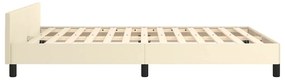 Estrutura cama c/ cabeceira sem colchão 140x190 cm creme