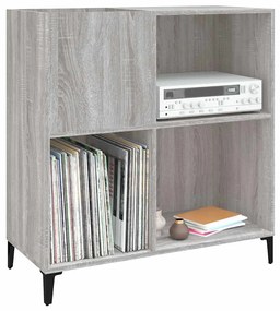 Armário p/ discos 84,5x38x89 cm derivados madeira cinza sonoma