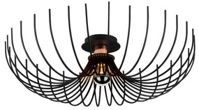 Candeeiro de Teto Aspendos – Preto – Diâmetro 56 cm x Altura 16 cm