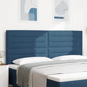 Cabeceira Design Lines Azul 200 cm Tecido