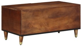 Mesa de Centro 80x50x40 cm Madeira Sólida de Manga