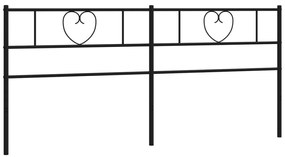 Cabeceira de cama 193 cm metal preto