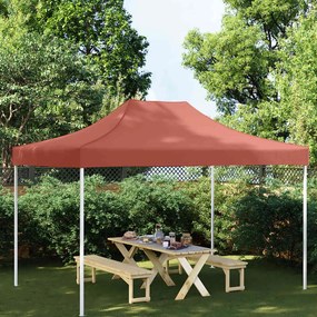 vidaXL Teto para tenda de festas 4x3 m 270 g/m² terracota