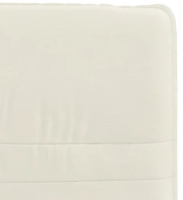 Cadeiras de jantar 6 pcs veludo cor creme