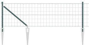 Cerca Euro com 13 postes em espeto 0,6 x 50m, feita de aço galvanizado