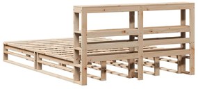 Cama sem colchão 120x190 cm madeira de pinho maciça