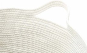 Cesto de arrumação Ø49x65 cm algodão preto e branco