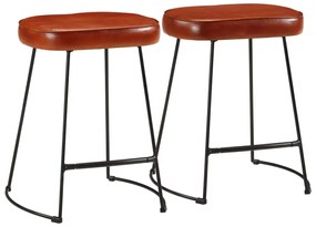 Bancos de bar 2 pcs 40x29,5x53 cm castanho-escuro