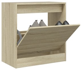 vidaXL Sapateira 60x34x63,5 cm derivados de madeira carvalho sonoma