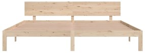 Estrutura de cama 200x200 cm pinho maciço