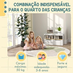 AIYAPLAY Organizador de Brinquedos Móvel de Arrumação Infantil com 2 G