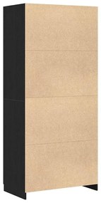 Guarda-roupa vidaXL Carvalho Preto 90x52x200 cm Madeira engenheirada