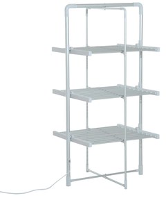 HOMCOM Varal Elétrico Dobrável 3 níveis Secador de roupa com 30 barras de alumínio quente 73x67x144cm