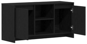 Armário de TV vidaXL Carvalho Preto 102x37,5x52,5 cm de Madeira de Eng